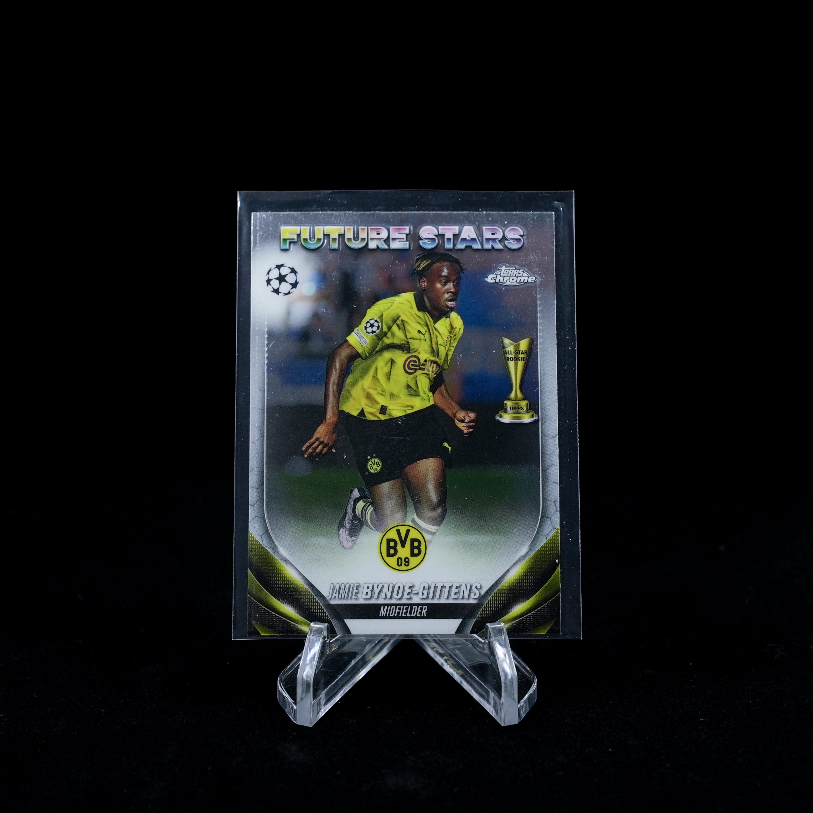 2023-24 Topps Chrome UEFA Club Competitions Soccer-Jamie Bynoe-Gittens-Future Stars